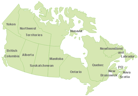 Map of Canada