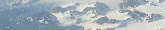 Snow and ice covered mountains