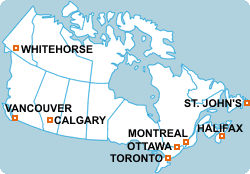Map of Canada